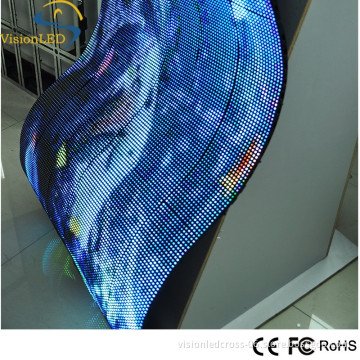 P7.62 Soft display video Flexible LED curtain